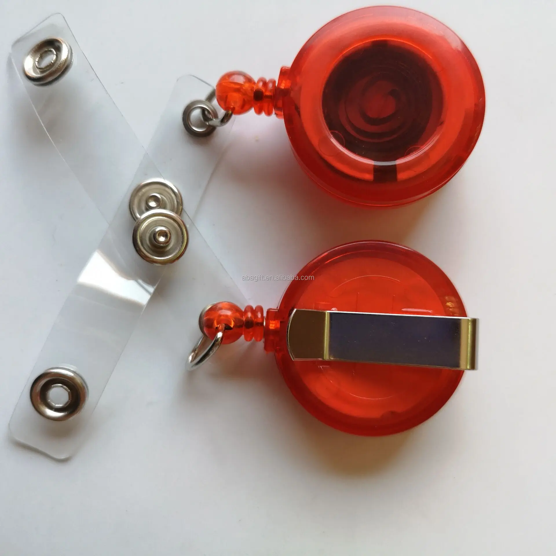 Прозрачный синий значок с катушкой с индивидуальным цветом pantone Reflex blue C