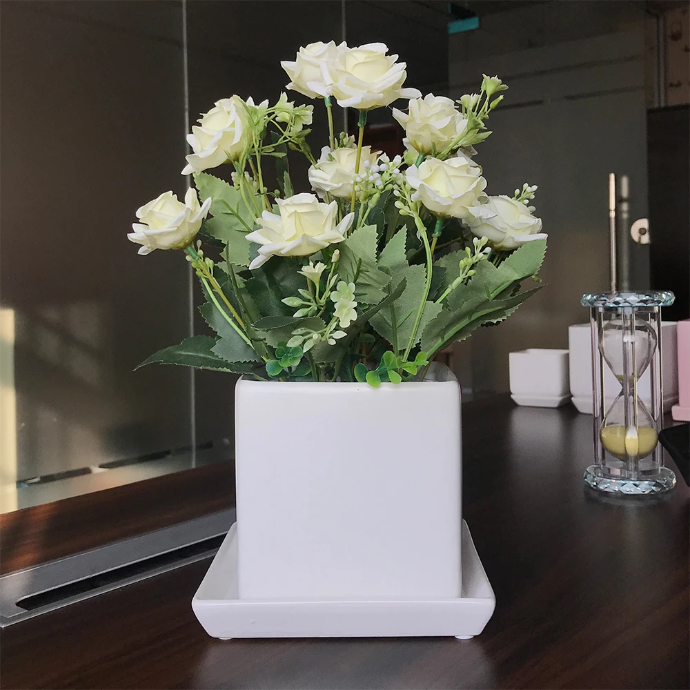 Customizable manufacture large Ceramic indoor and outdoor plant pot for nursery plants