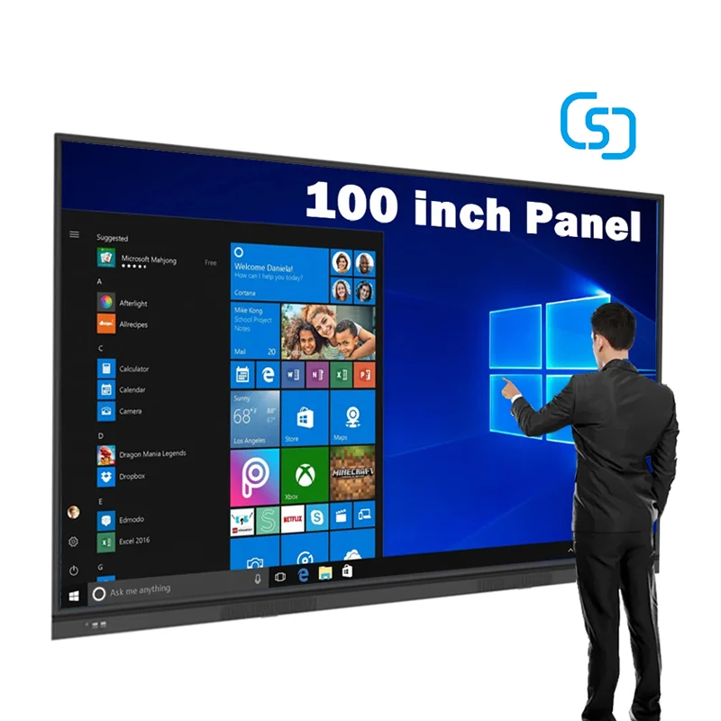 Factory Wholesale 75 86 98 110 Inch Class Android Lcd Digital Display Interact Smart Board Price Interactive Whiteboard For Sale