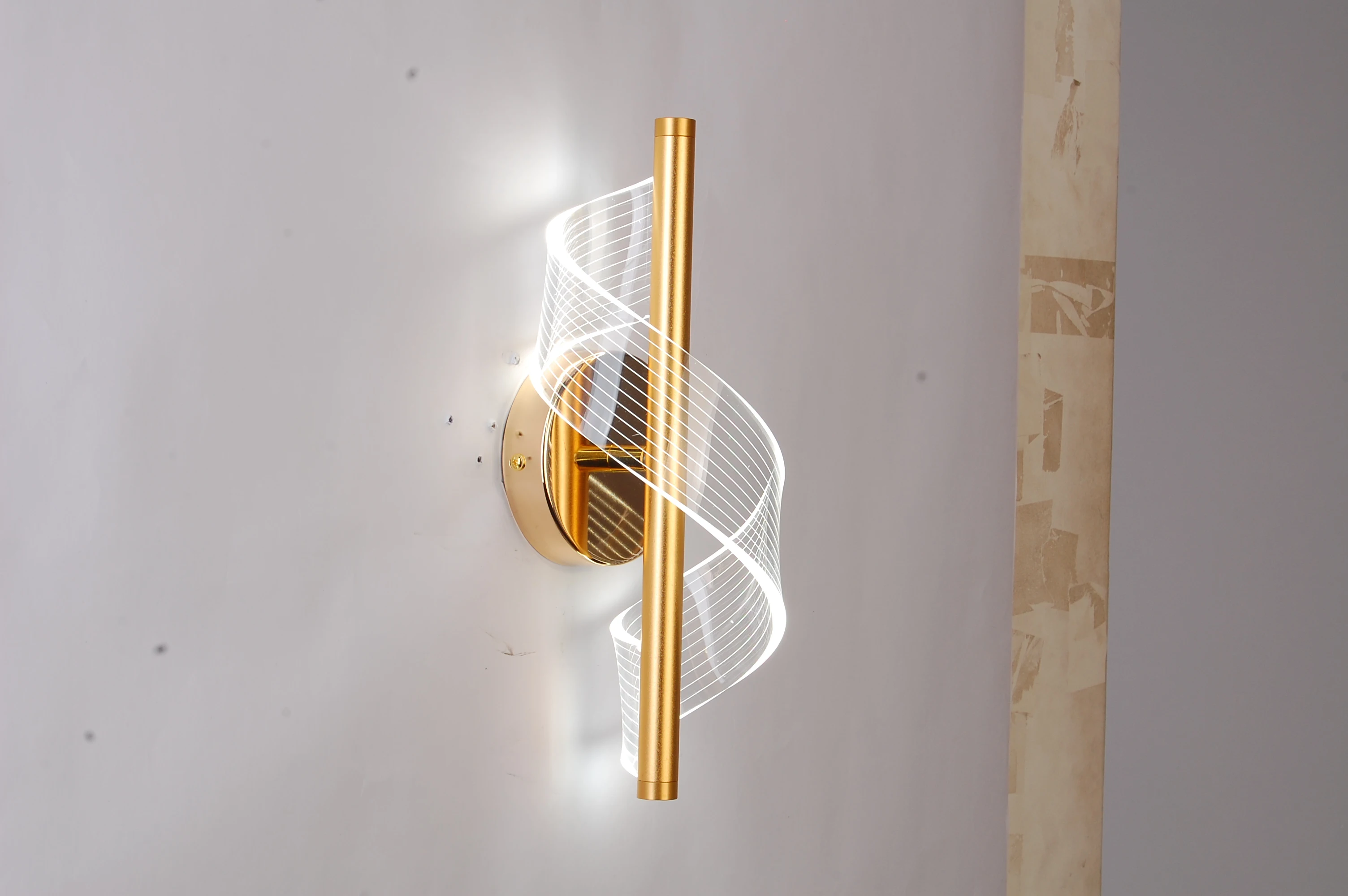 Lights for Home Wall Lamp With Rose Gold Color Lamp LED 8W Acrylic 3D light Shade