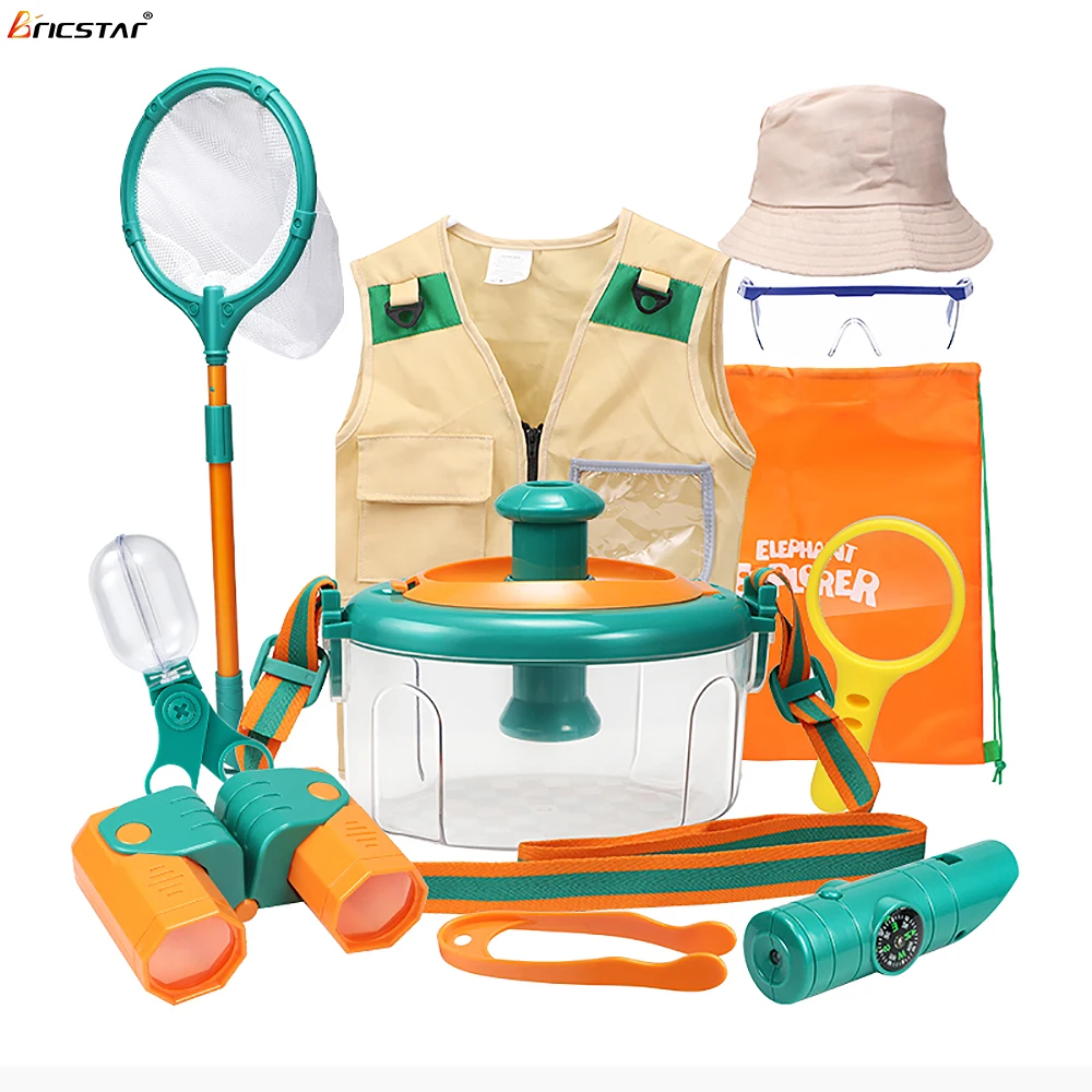 Bricstar 360 degree HD panorama insect catching set kids nature adventure set 28pcs outdoor insect capture exploring toys