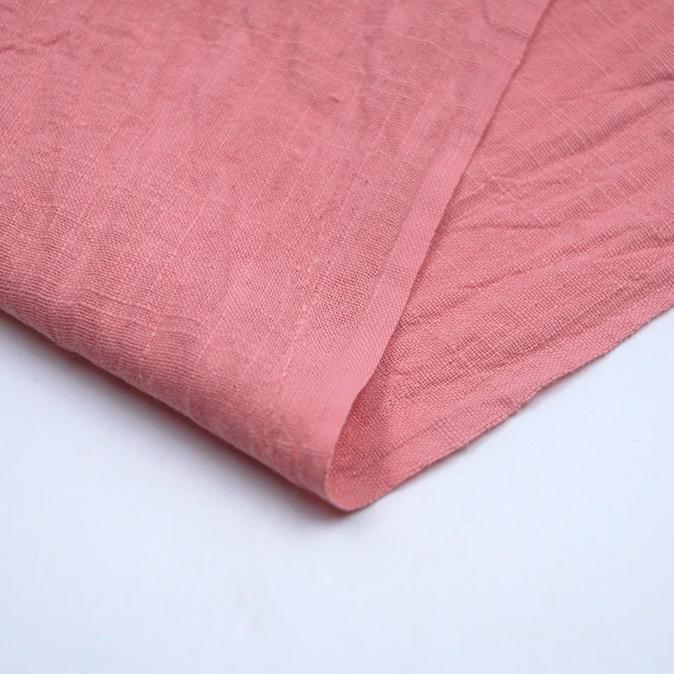 Wholesale factory woven 95gsm crinkle  bamboo organic 100% pure cotton fabric for clothing