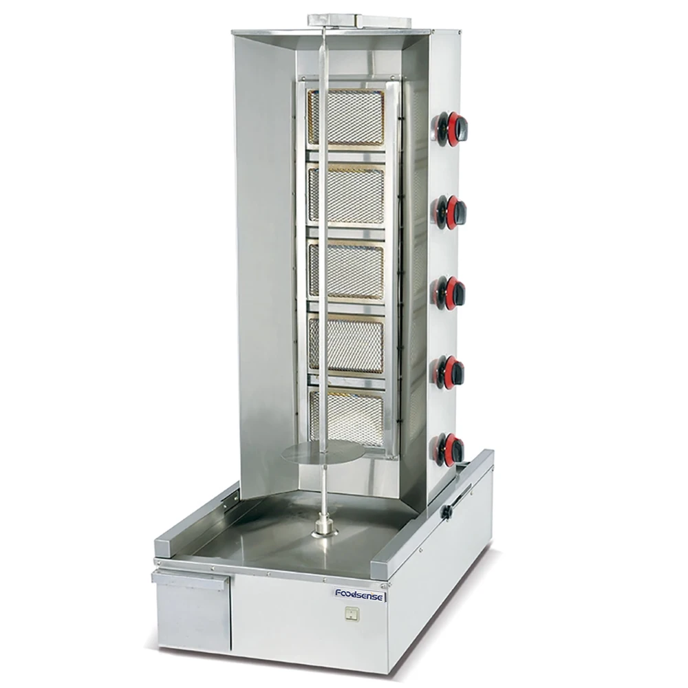  Commercial Stainless Steel Electric Shawarma Broiler Grill Machine Vertical Kebab