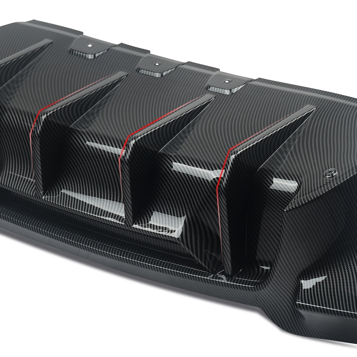 Углеродное волокно смотрите для BMW F10 F11 M Sport 2011-2016 бампер задний четырехъядерный диффузор губа M5