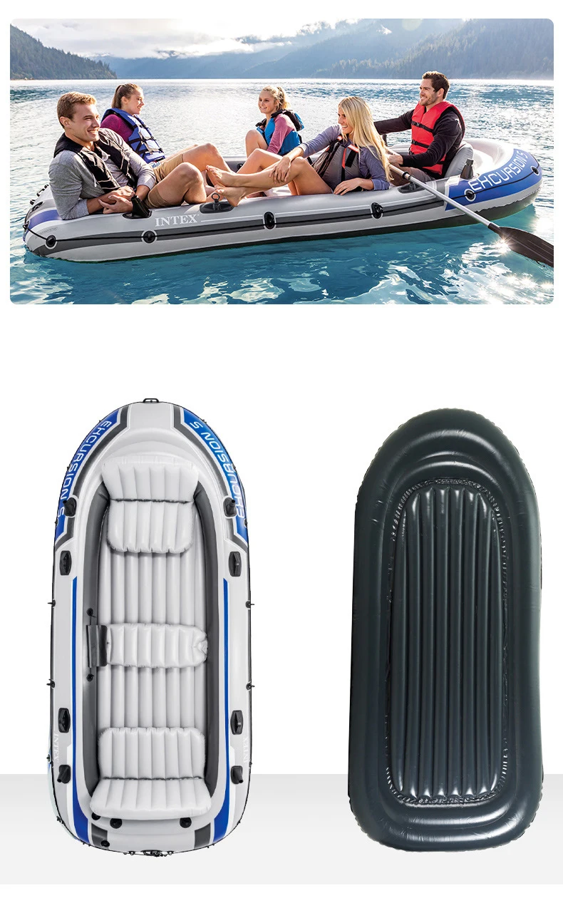 Wholesale price inflatable boat water sport fishing dinghy boat set 3-4 people inflatable boat float raft