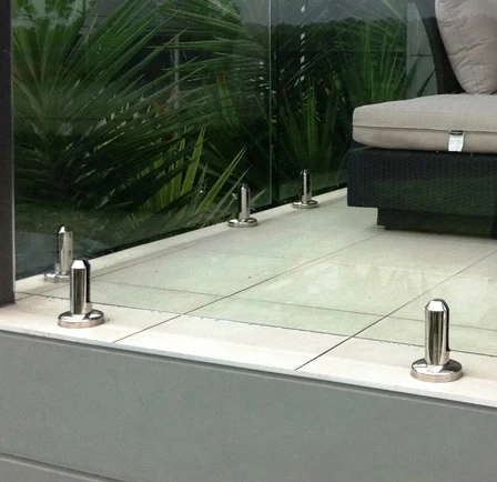 Frameless Swimming Pool Fence Stair Railing Handrail Post  Balustrade Accessories Stainless Steel Glass Spigot for Sales