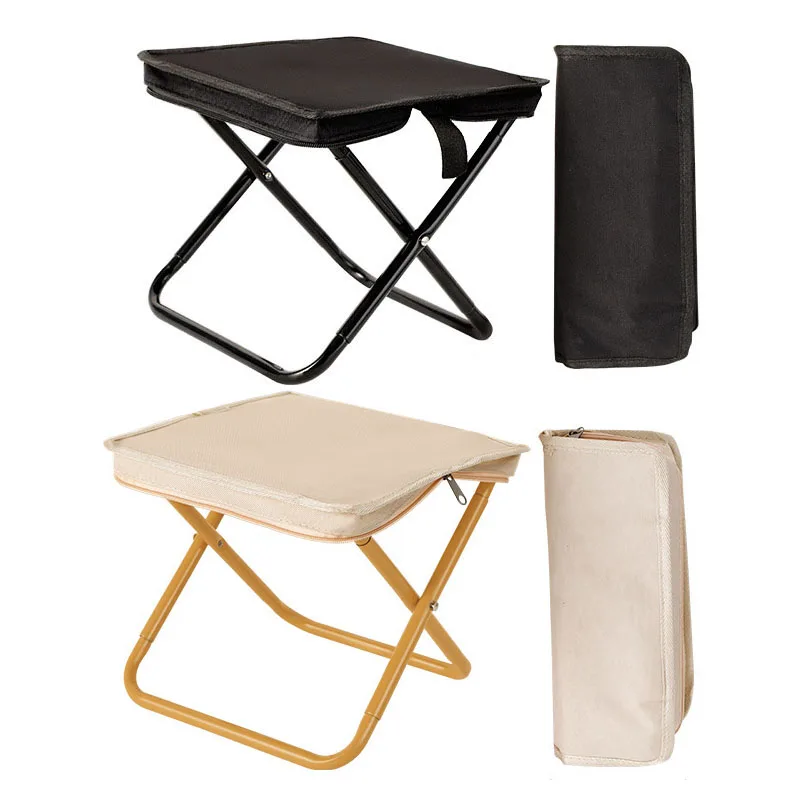 Outdoor Mini Small Lightweight Carbon steel Compact Ultralight Compact Folding Beach Chair