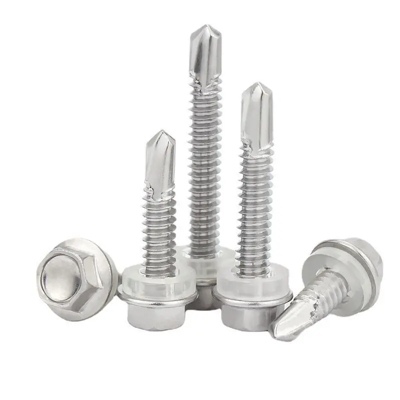 Hot Selling Patta Zinc Plated Self Drilling Tek Screws Hex Head Self Drilling Screws for Metal