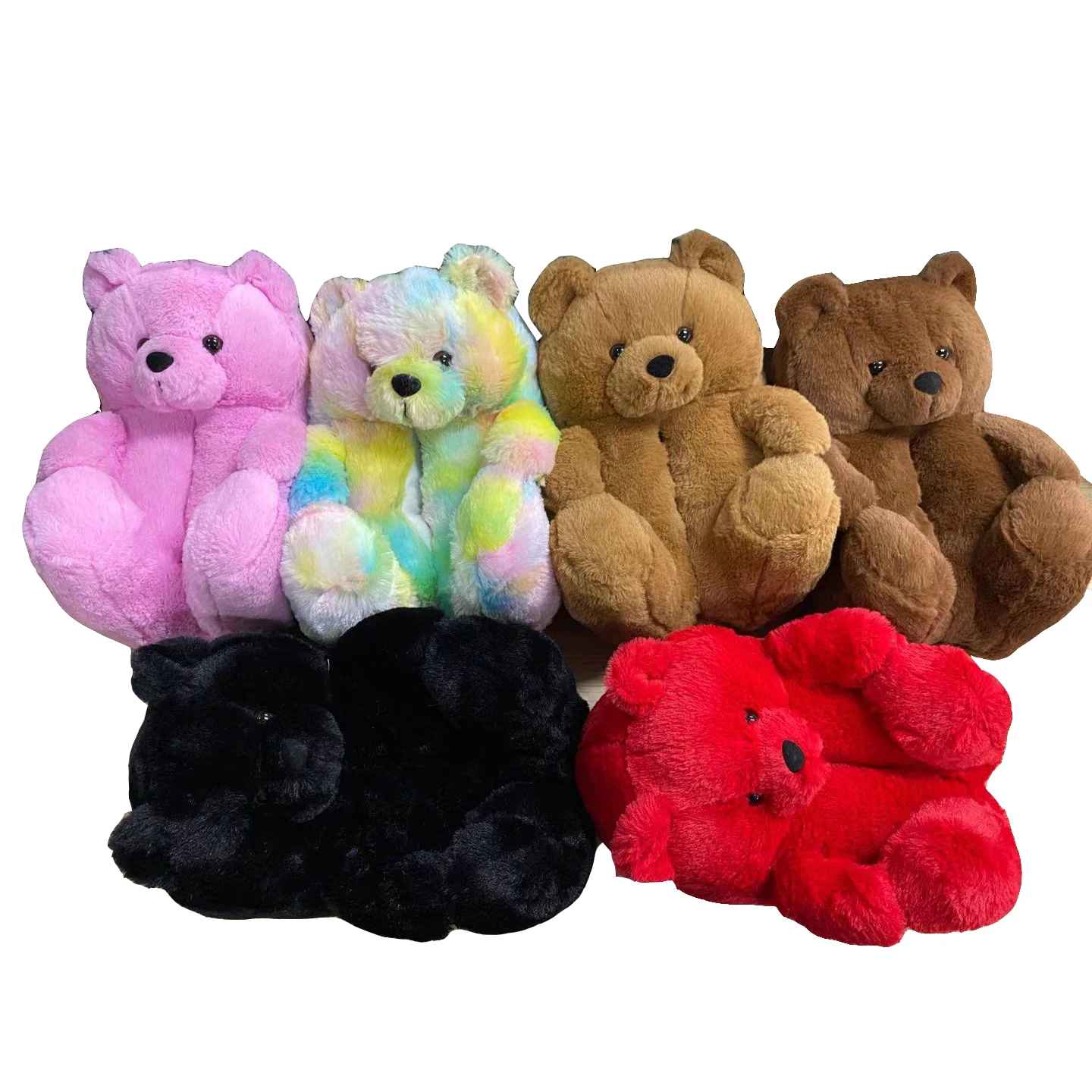 
Hot sales House Slippers Lovely plush slipper animals teddy bear slippers 