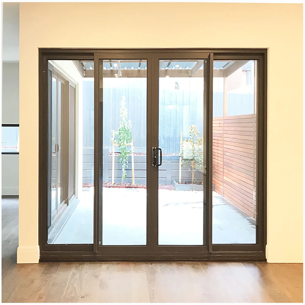 Alwew aluminum interior noiseless sliding door with customized