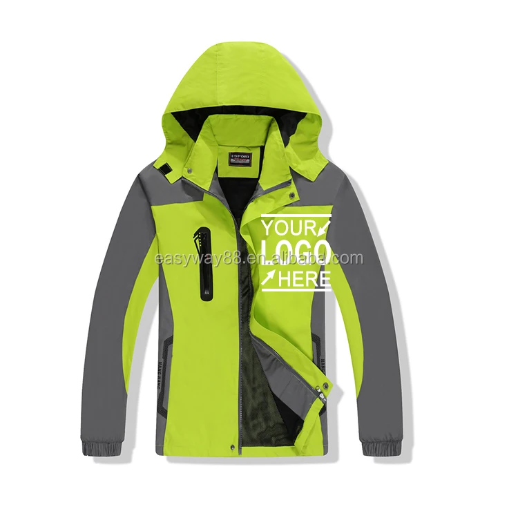 Wholesale custom spring new arrivals short windproof windbreaker softshell yellow colour jacket