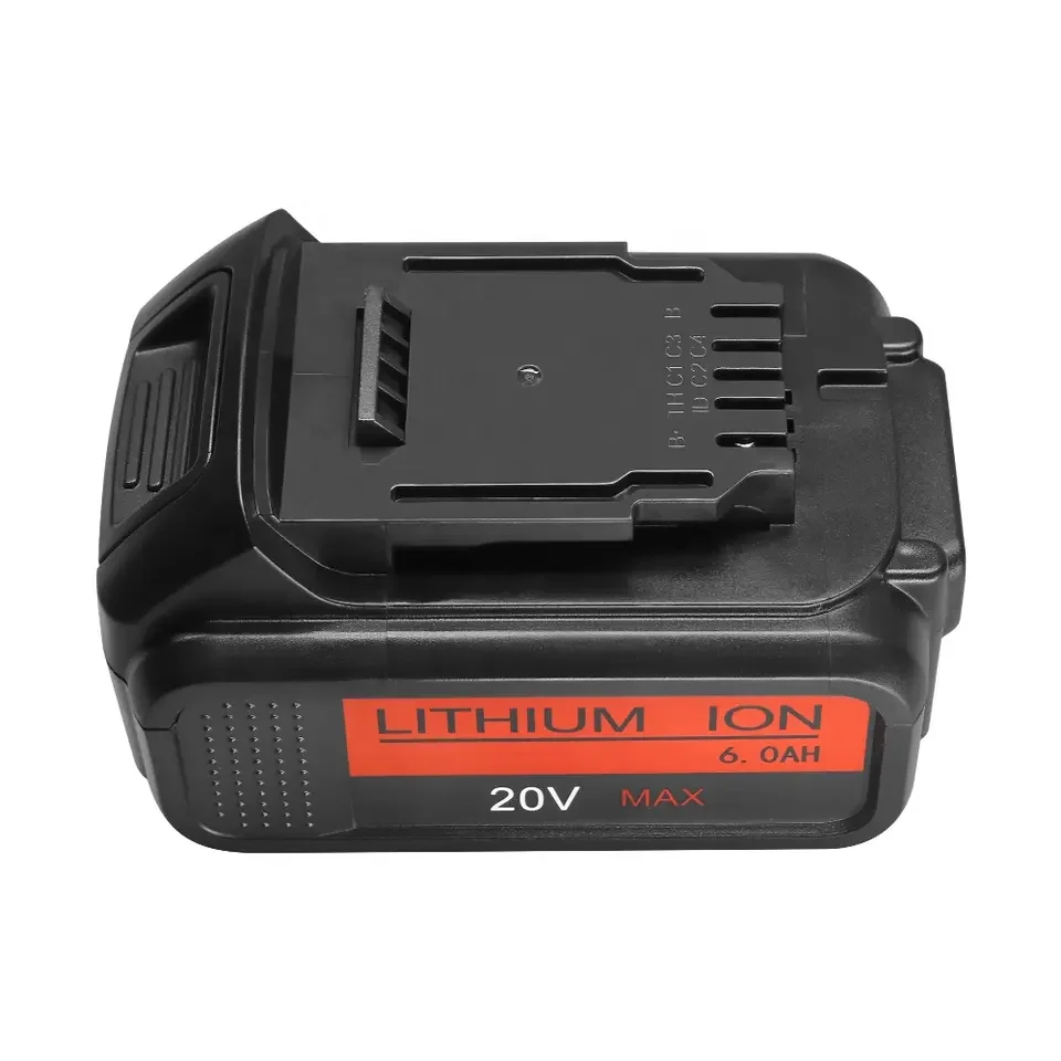 20V 5.0Ah 6.0Ah li-ion rechargeable power tool battery packs compatible for Dewalt DCB201 DCB204  DCB200  Dewalt Battery Case