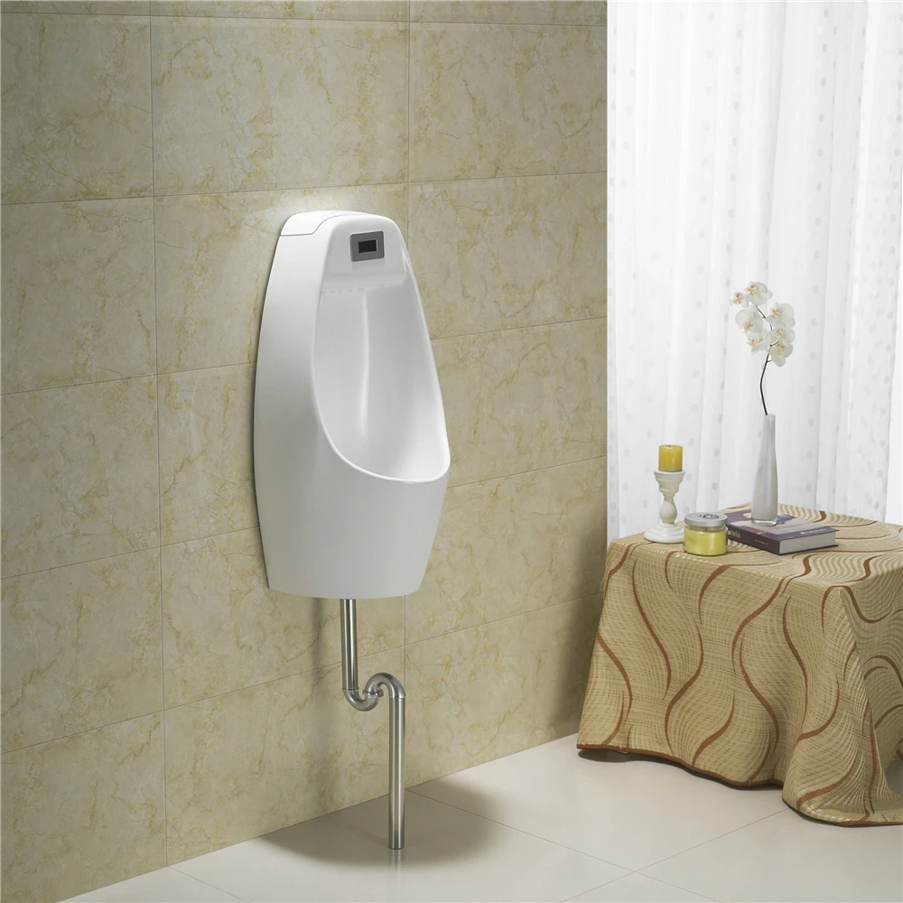 
China high quality bathroom ceramic auto flush sensor wall hung urinal for sale 