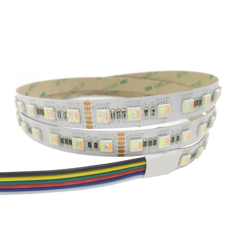 5in1 RGB + CCT двойной белый 12V 24V SMD5050 30 60 84 LED/m RGBAW RGBCW RGBWW светодиодные