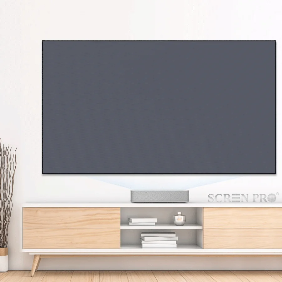 SCREEN PRO Ambient Light Rejecting Ultra Short Throw Projector Screen 100 inch Fixed Frame ALR Screen for UST Projection