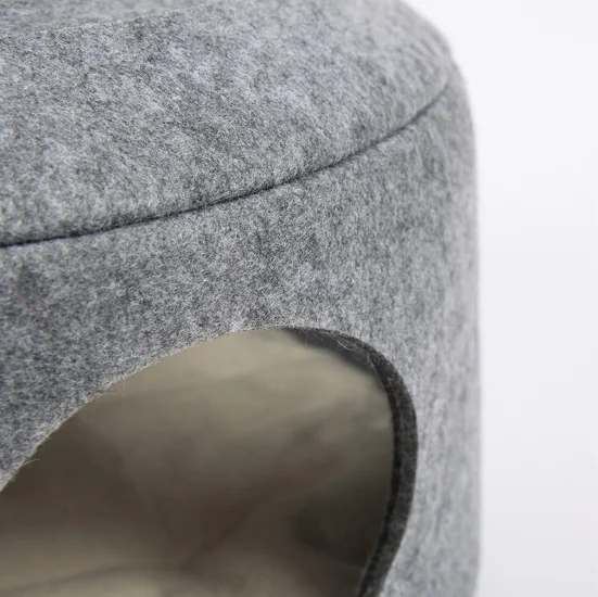 Wholesale Manufacturer Space Capsule Transparent  felt cat bed