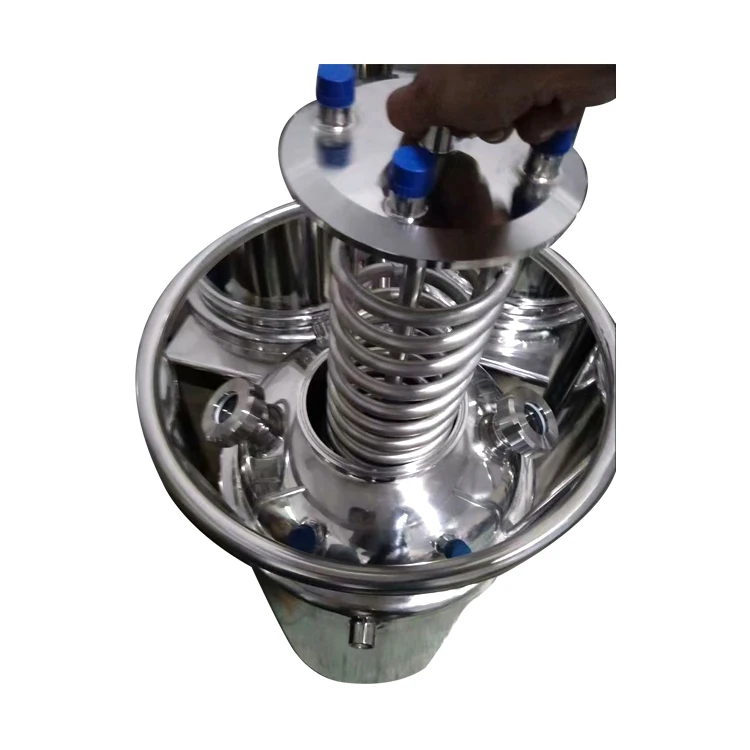 Stainless Steel 250 lbs jacketed tank with cooling coil use for falling film