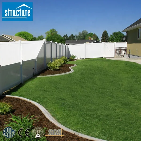 High quality white privacy balcony screen pvc fence panels wholesale