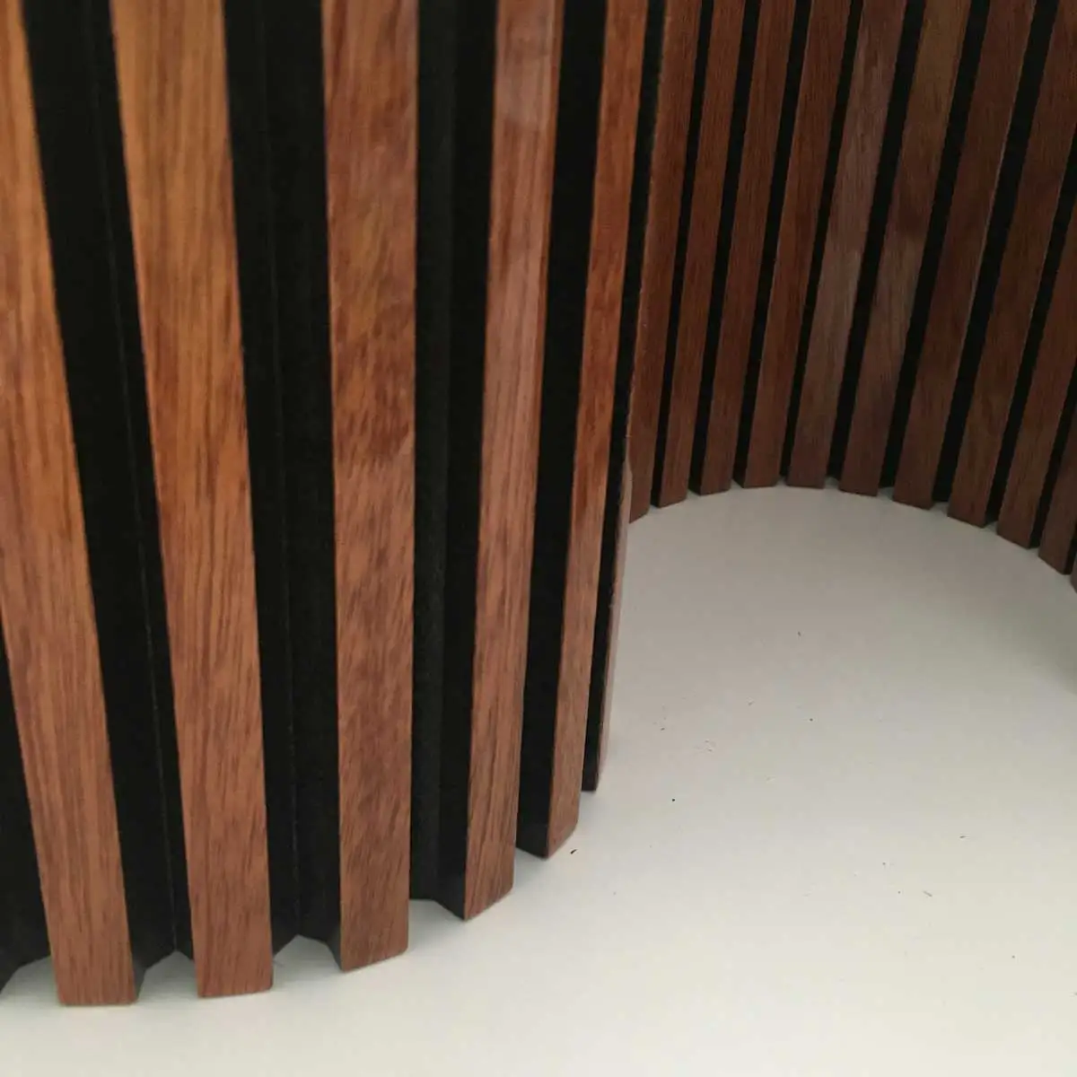 3d Wood Veneer MDF Wave Board Decorative Flexible Curly Bendable Curved Fluted acoustic Wall Panel