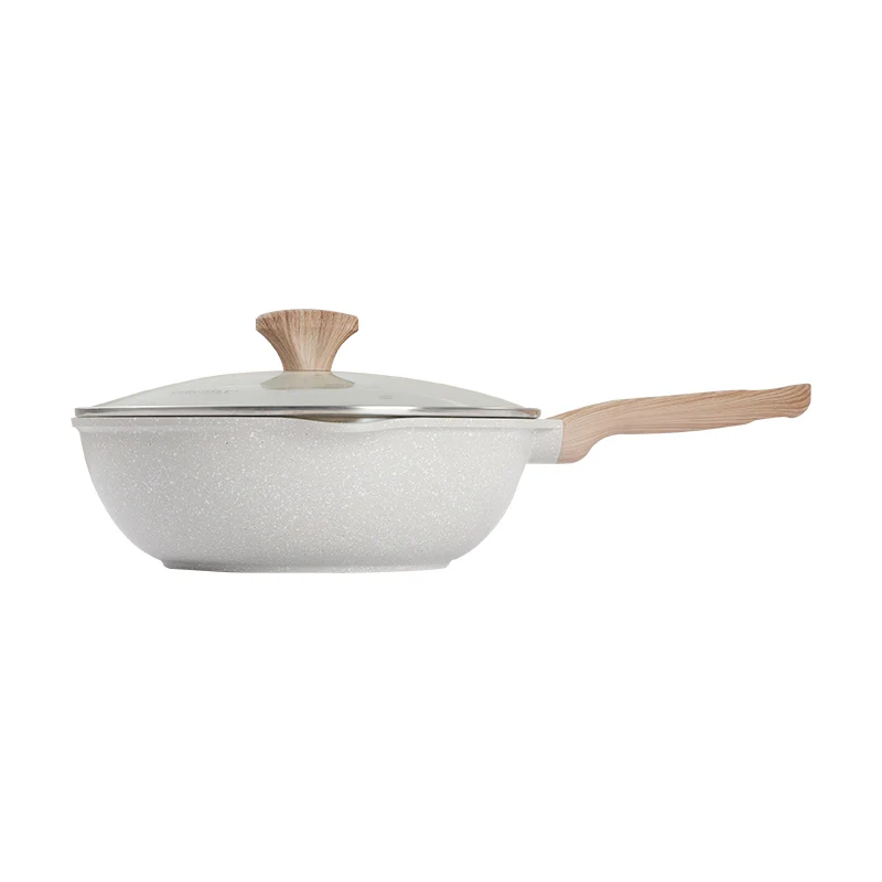 nonstick die-casting aluminum wok pan with induction 30cm