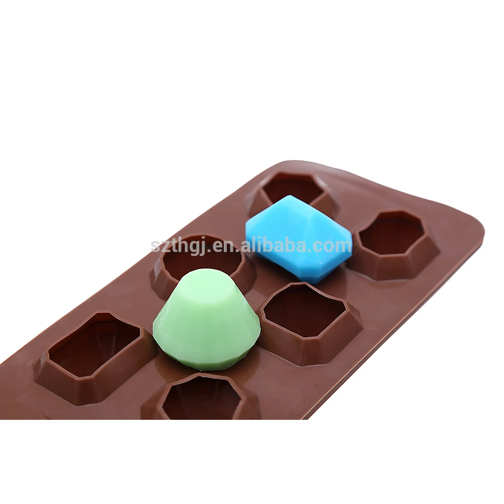 
Fashion design silicone mould diamond shape silicone ice mold ice cube tray for summer 