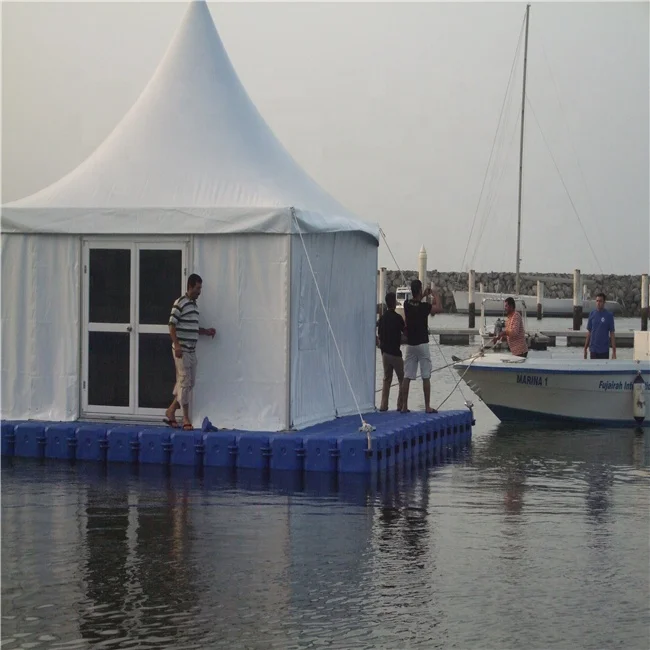 Guangzhou manufacturer plastic pontoons used for floating dock/floating bridge/floating restaurant