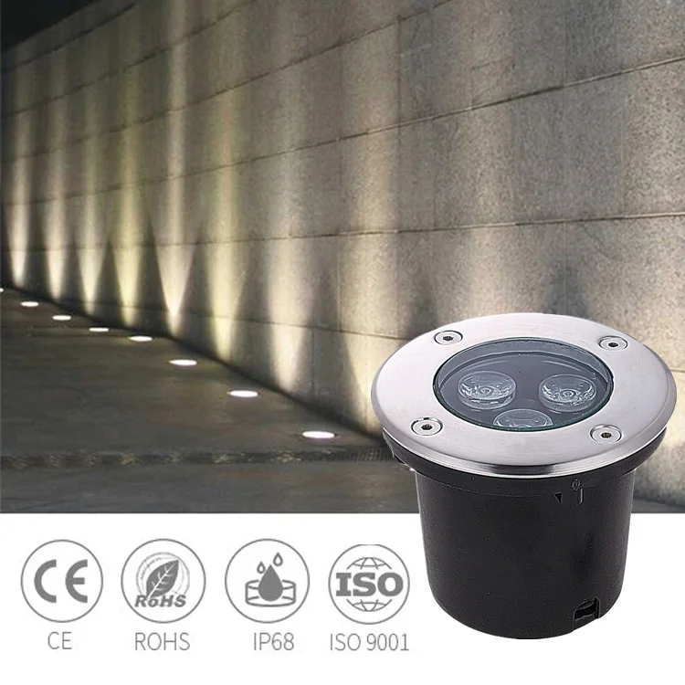 outdoor ip65 ip67 rgb color change inground 12v dimming multicolor led recessed deck ground underground light for sidewalk