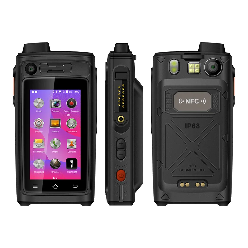  UNIWA A19S IP68 водонепроницаемый большой диапазон POC Zello PTT рация 4G LTE Android
