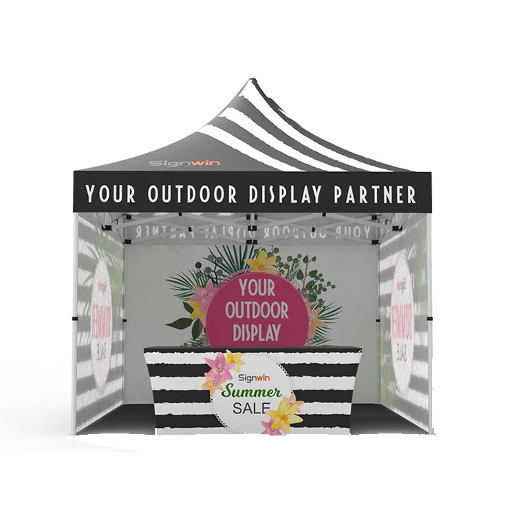 China outdoor cheap custom printed camping canopy party supply large portable gazebo tents for sale trade show tent