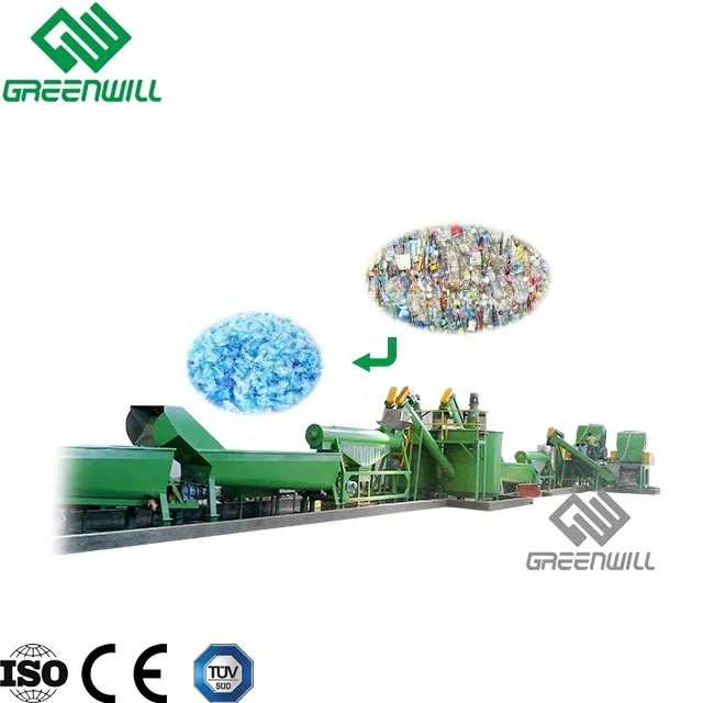Машина для переработки полиэфирного штапельного волокна/линия переработки отходов пэт пластиковых бутылок/машина/завод