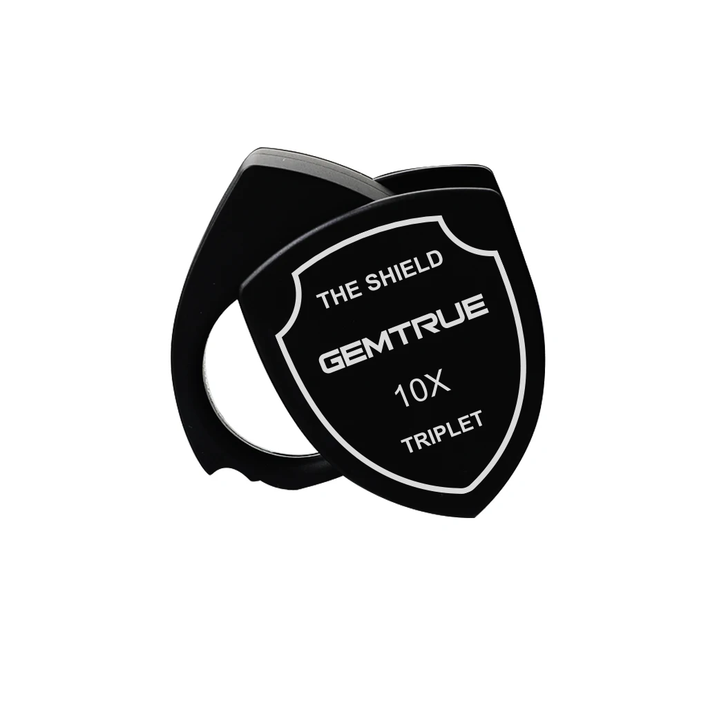 Diamond Inspecting Loupe Advanced GemTrue Shield Loupe 10x Precision Lens Deluxe Black Screwless Innovation