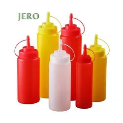 Hot sale cheaper Ketchup empty squeeze bottles honey hdpe squeeze bottle salad BPA free soft plastic squeeze bottle