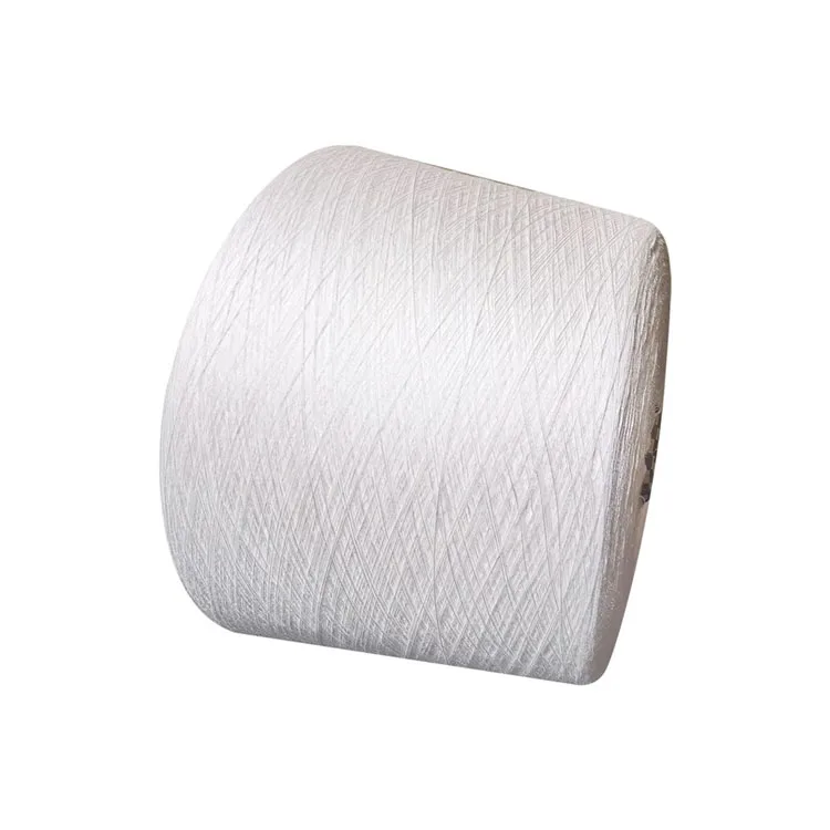 In Short Supply White Siro Spun 100% Viscose Fancy Yarn For Knitting And Sewing