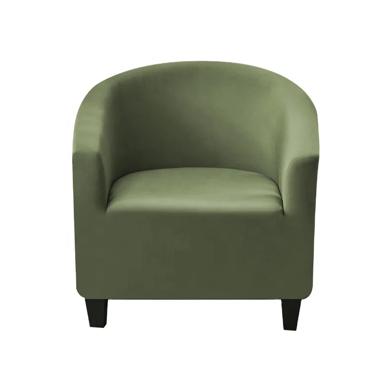 Solid Color Spandex Sofa Cover Relax Stretch Single Seater Club Couch Slipcover for Living Room Elastic Armchair Protector Cover