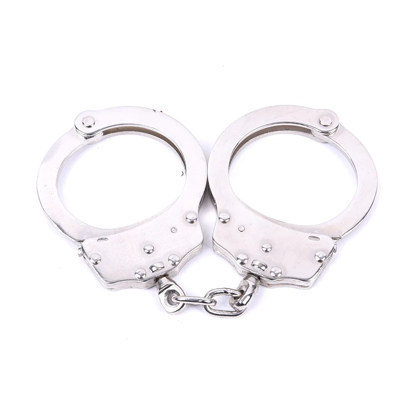 wholesale army military police equipment engraved chained metal handcuffs
