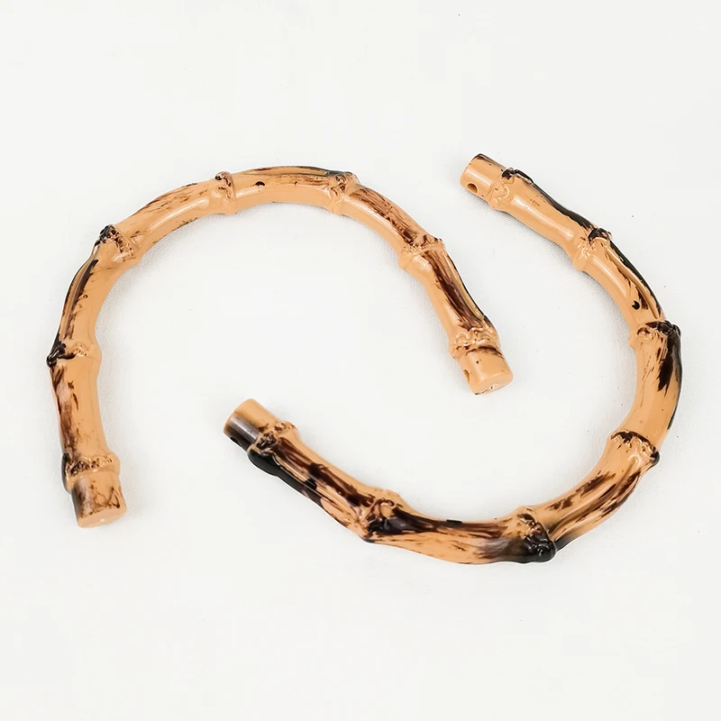 Bamboo Handle Plastic Wooden Bag Frame Handles Bamboo Purses Handles for Handbag Accessories