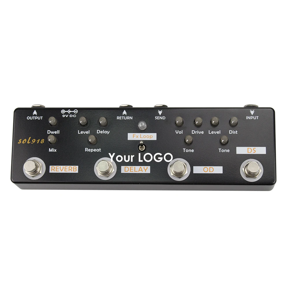 Best OEM Mult Effect Pedal For Acoustic Guitar Electric Reverb Delay Overdrive Distortion AMP Fuzz Model by Mosky Manufacturer