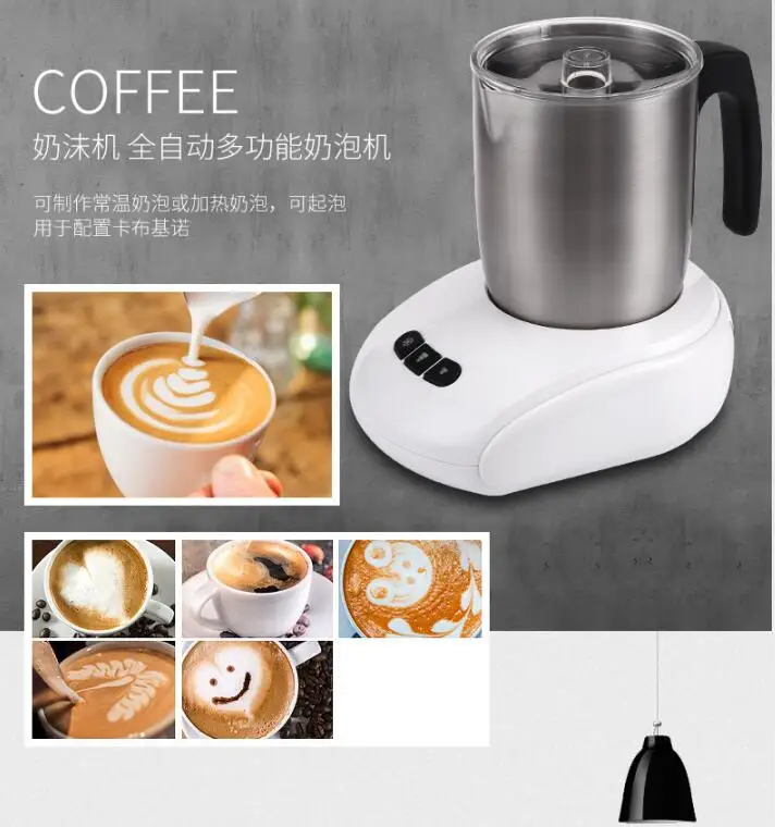 Most Popular Electric Home Appliance Milk Frother OEM ABS Milk Foaming Machine Espresso Coffee Maker CE / EU 230 680 CN;ZHE