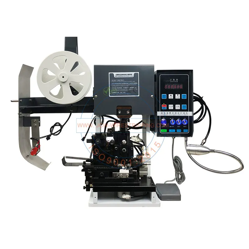 JCW-2TC Super mute wire stripping and crimping machine semi automatic rj45 cable machinery