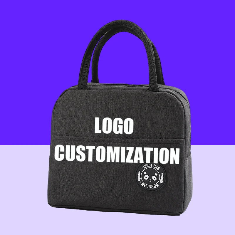 Lunch Tote Wholesale Portable Thermal Soft Insulation Box High Quality Polyester Tote Bags School Kids Lunch Cooler Bags