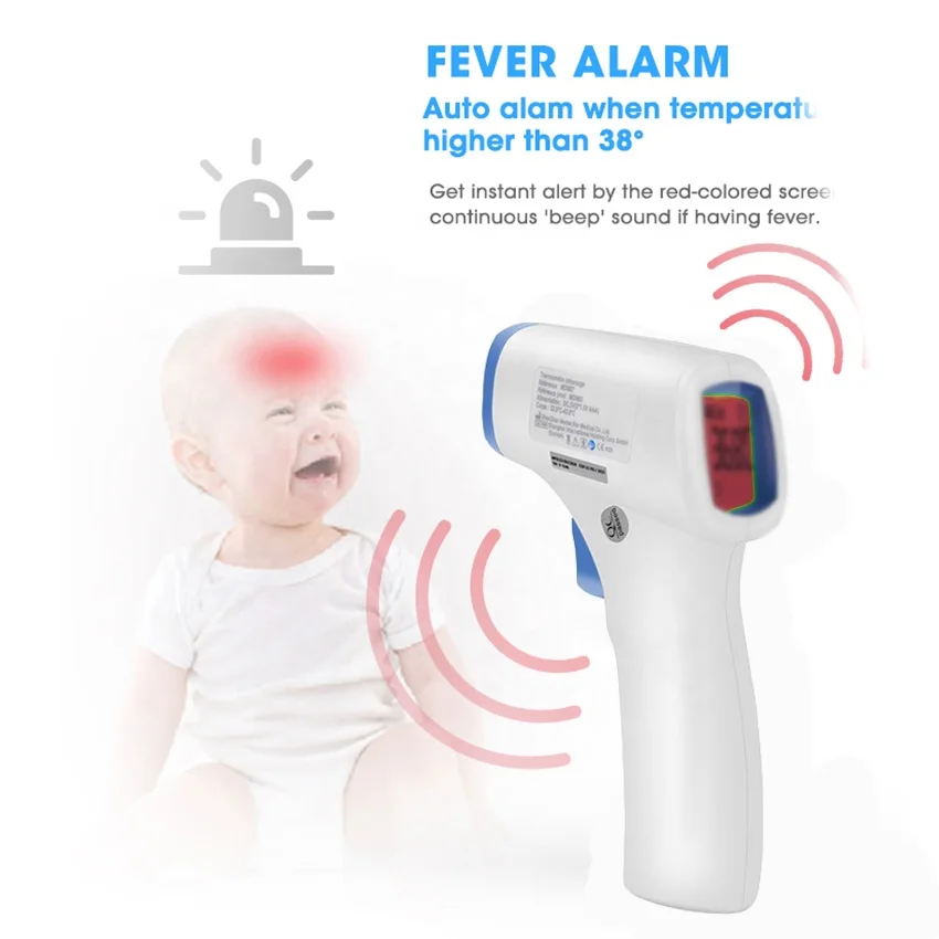 
Manufacturer Medical Digital Noncontact Baby Adult Forehead Ir Infrared Thermometer 