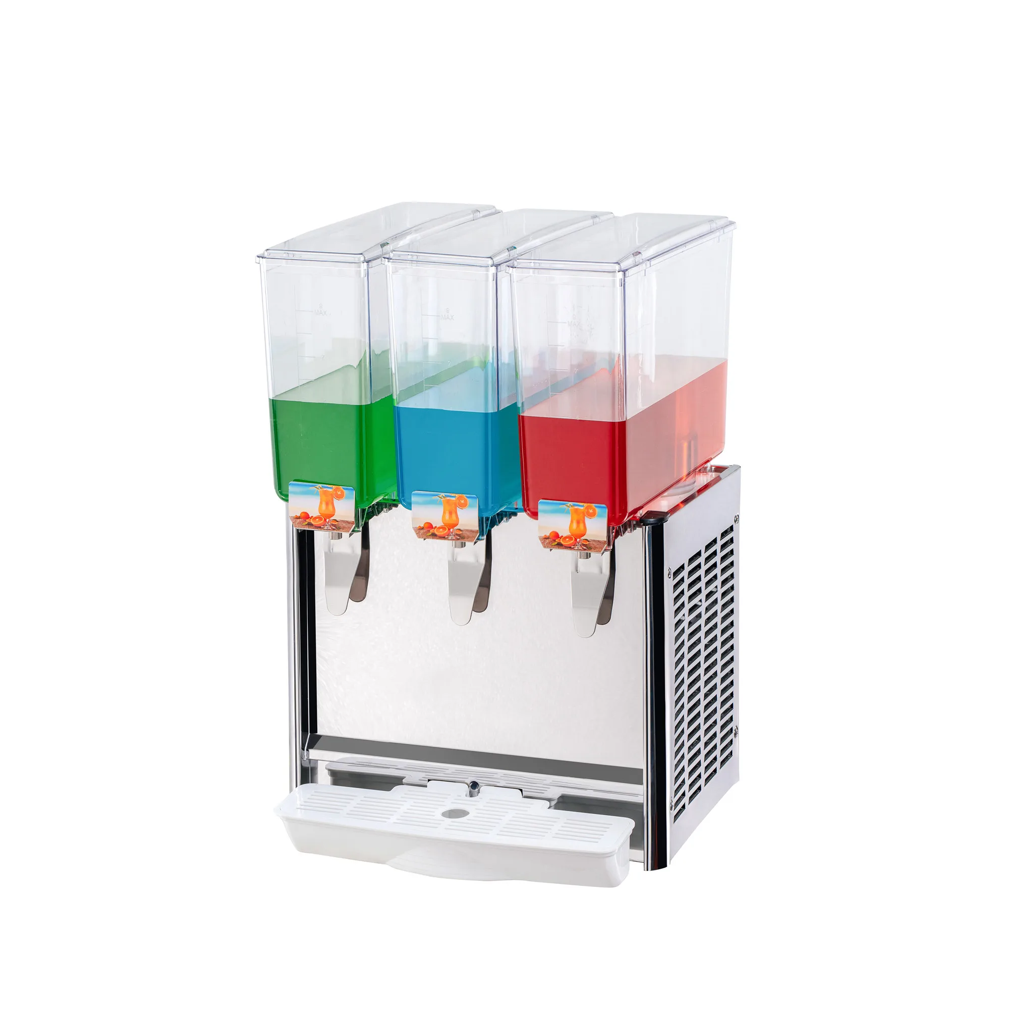 CE Certificate Mixing or Spraying Juice Dispensers 9L with 3 Tanks