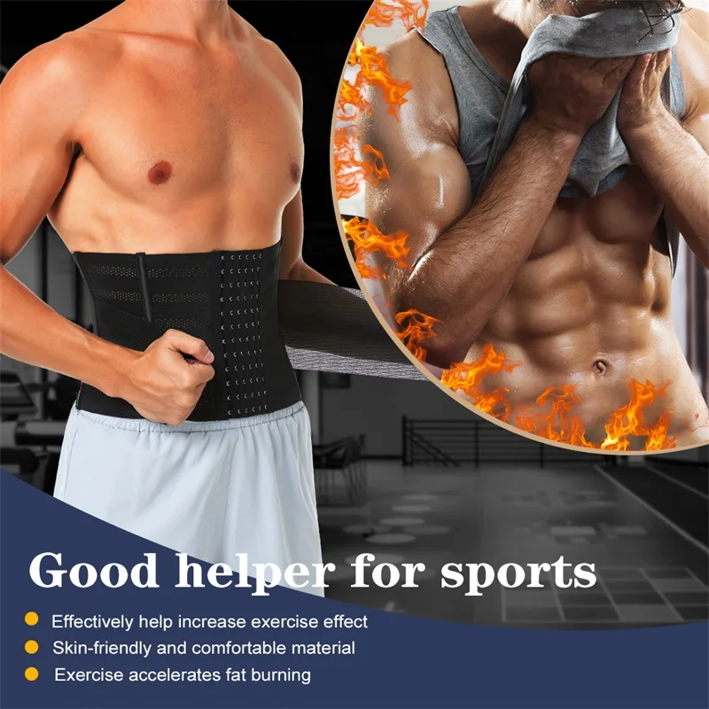 Hot Sale Full Body Slim Men Girdle Tummy Control Waist Belt Band Shaper Waist Trainer Body Shapewear for Men