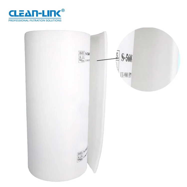 Eco friendly filters ceiling floor Spray Booth Ceiling Filter Media filter cotton