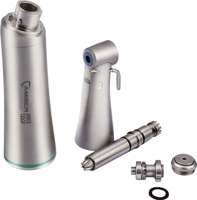 Dental 20:1 Fiber Optical Contra Angle Green Ring Fiber Low Speed handpiece