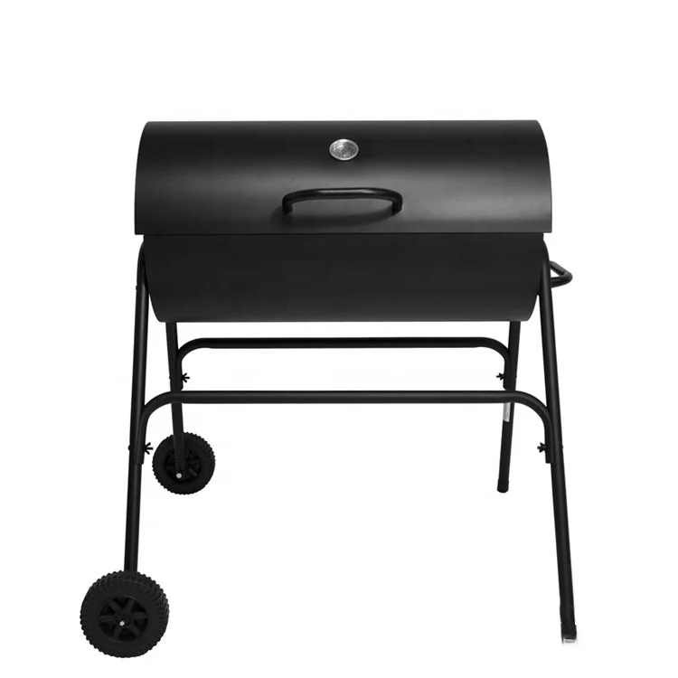 Climbing Outdoor Portable Smoked Meat Barbecue Grill Barrel BBQ Oil Drum Charcoal Grill
