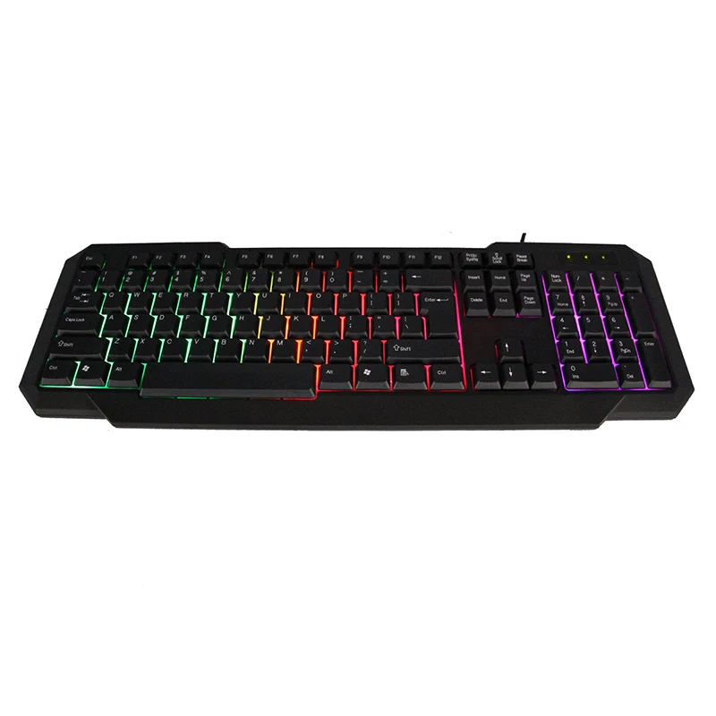 New USB wired multimedia Metal Gaming Backlight Laser Keyboard for senior gamers KBL-317