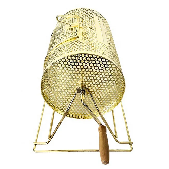Small size Brass Plated Raffle Drawing Ticket Drum Spinning Lottery