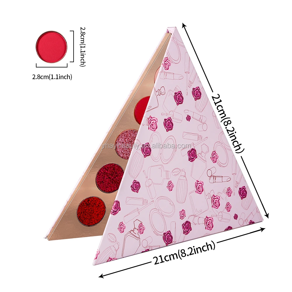  Новая треугольная палитра для макияжа 15 цветов Очаровательная косметика на заказ тени век OEM пигменты