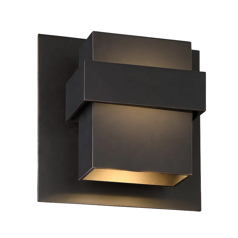 Wall SCONCES Aluminum Modern Garden Lantern Outdoor ORB Exterior Waterproof LED Glass 220V  Big Outdoor Wall Light